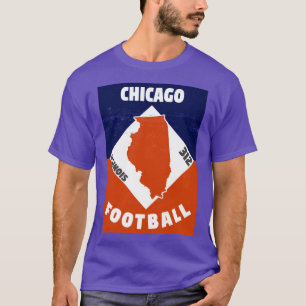 Camiseta Cartaz Retro de Futebol de Chicago