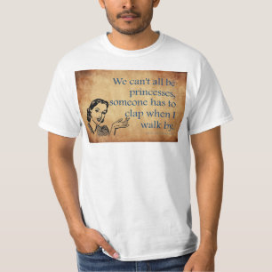 Camiseta Cartaz retrô vintage das princesas da SlipperyJoe'