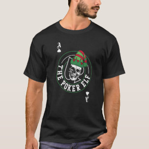 Camiseta Cartazes De Natal Elf Vintage Elf Poker