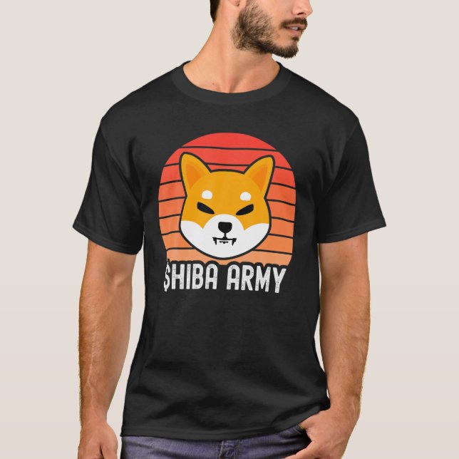 Camiseta Carteira Crypto Token Token Cryptocurrency do SHIB (Frente)