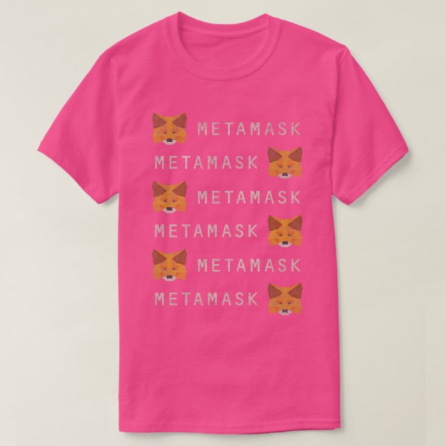 Camiseta Carteira de criptografia do MetaMask FoDeFi para P (Frente do Design)