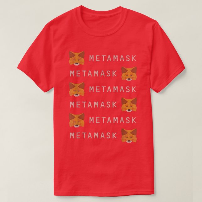 Camiseta Carteira de criptografia do MetaMask FoDeFi para P (Frente do Design)