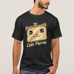 Camiseta Carteira de Moedas do Gato Bolsa na Quinta-feira d