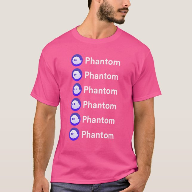 Camiseta Carteira fantasma de Nft e Crypto na rede Solana (Frente)