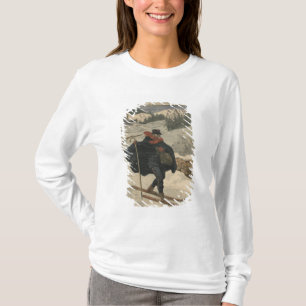 Camiseta Carteiro alpinos que usam o esqui