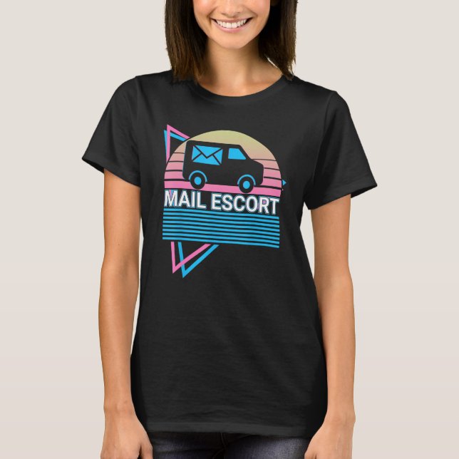 Camiseta Carteiro do Serviço Postal Retro Escort (Frente)