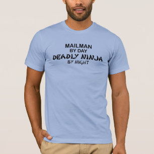 Camiseta Carteiro Ninja mortal em a noite