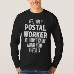 Camiseta Carteiro Sim Eu Sou Um Trabalhador Postal