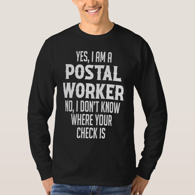 Camiseta Carteiro Sim Eu Sou Um Trabalhador Postal (Frente)