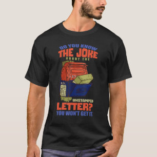 Camiseta Carteiro Trabalhador Postal Comediante Escritório