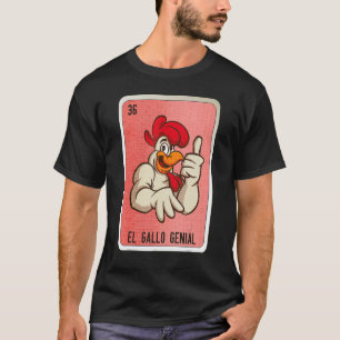 Camiseta Cartelas de Bingo da Loteria de Gíria Mexicana El 