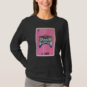 Camiseta Cartelas de Bingo da Loteria de Gírias Mexicanas d