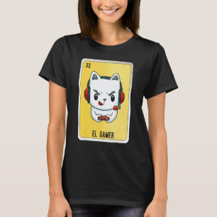 Camiseta Cartelas de Bingo da Loteria de Gírias Mexicanas d