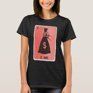 Camiseta Cartelas de Bingo da Loteria de Gírias Mexicanas E