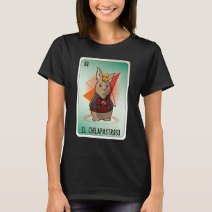 Camiseta Cartelas de Bingo da Loteria de Gírias Mexicanas E