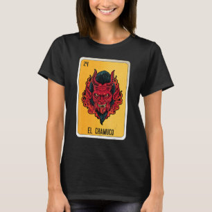 Camiseta Cartelas de Bingo da Loteria de Gírias Mexicanas E