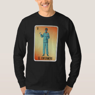 Camiseta Cartelas de Bingo da Loteria de Gírias Mexicanas E