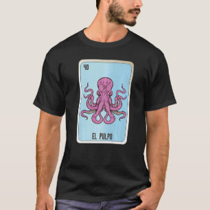 Camiseta Cartelas de Bingo da Loteria de Gírias Mexicanas E