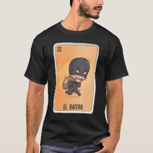 Camiseta Cartelas de Bingo da Loteria de Gírias Mexicanas E