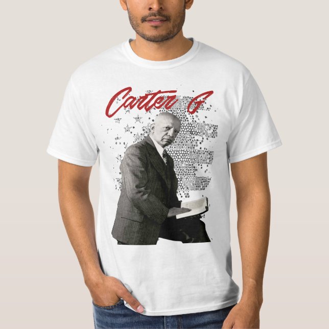 Camiseta Carter G. Woodson The father of black history (Frente)