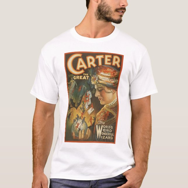 Camiseta Carter o excelente - feiticeiro estranho do mundo (Frente)