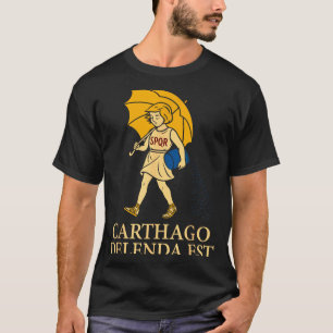 Camiseta Carthago Delenda Est Roupa Divertida de História R