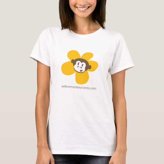 Camiseta Cartões amarelos do macaco (Frente)
