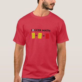 Camiseta Cartões amarelos matemáticos e um cartão vermelho
