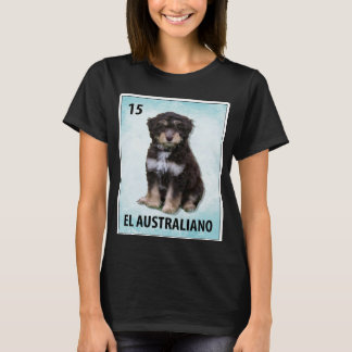 Camiseta Cartões de Aussiedoodle mexicanos El Australiano