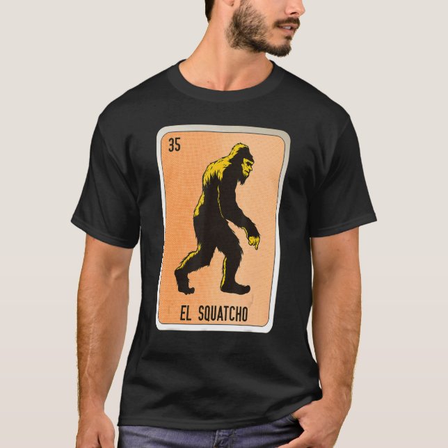 Camiseta Cartões de Bingo da Loteria de Slang El Squatcho M (Frente)