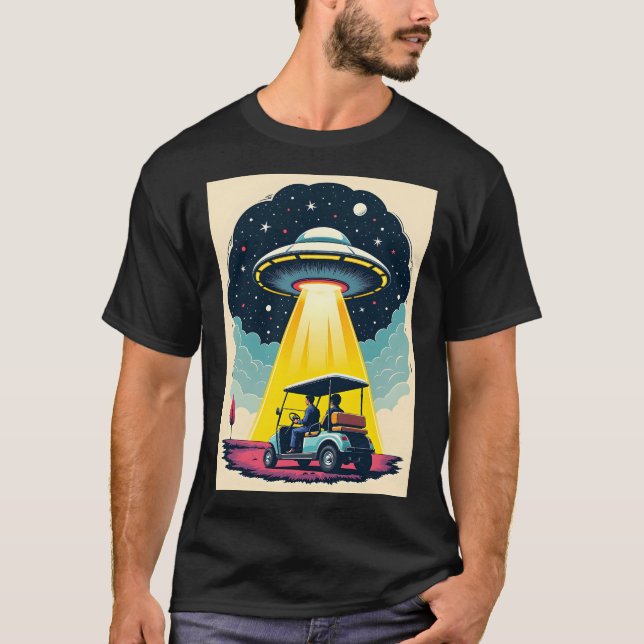 Camiseta Cartões de Cartões de Espanhol e Golfe do SciFi (Frente)
