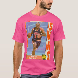Camiseta Cartões de Comércio Charles Barkley do Estilo Retr