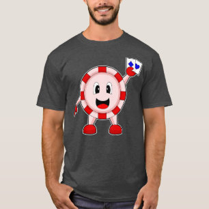 Camiseta cartões de fichas d jogo