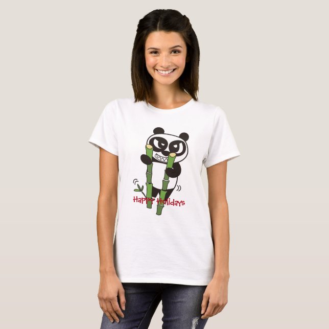 Camiseta Cartões de natal de Bamboo Horse Ride Master (Frente Completa)