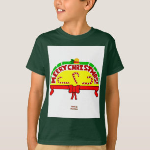 Camiseta Cartões de natal Garotos Camiseiros Básicos de Flo