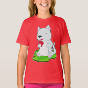 Camiseta Cartões de Poker Cat