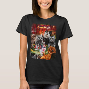Camiseta Cartões de Poker de Cat