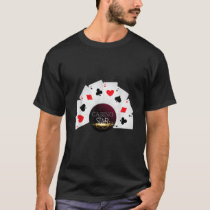 Camiseta Cartões De Poker Engraçado De Casino Star Aceleram