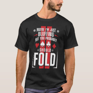 Camiseta Cartões de Poker Vintage... Talvez eu esteja apena