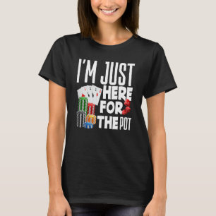 Camiseta Cartões de Pote do Poker Casino Texas Segurando em