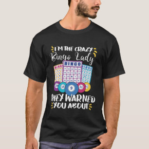 Camiseta Cartões do jogo Vovó Bingo Player Bingo Cartões