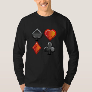 Camiseta Cartões Jogando Cartões Jogo L