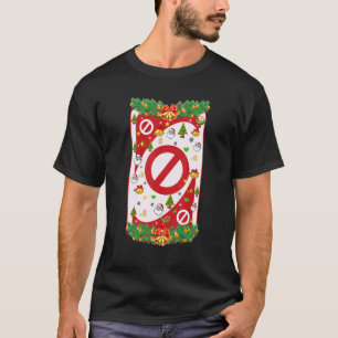 Camiseta Cartões Natal Uno Papais noeis Árvores Xmas Wreath