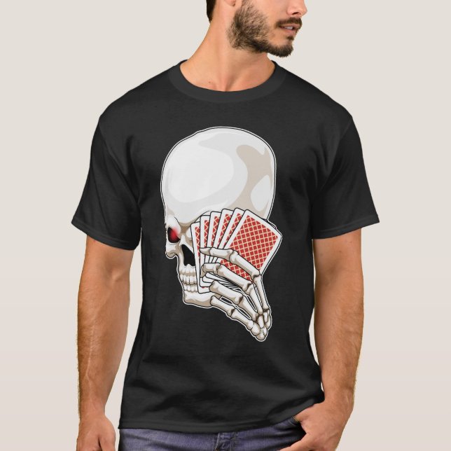 Camiseta Cartões Poker Skull (Frente)