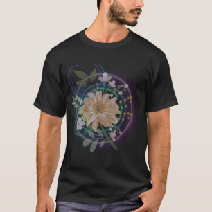 Camiseta Cartões Postais Neon Impressão Neon Flores