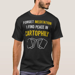 Camiseta Cartofilista Cartofilista de Meditação