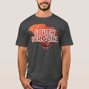 Camiseta Cartografia colorida da mandala sul com texto