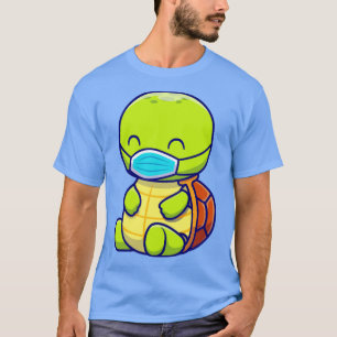 Camiseta Cartografia da máscara de Vestida de tartaruga
