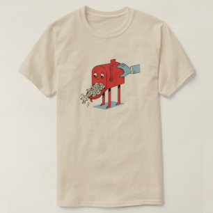 Camiseta Cartografia de Caixa de Correio Sobrecarregada E