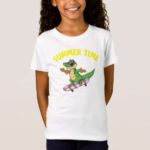 Camiseta Cartografia de Crocodilo Legal da Época VERÃO